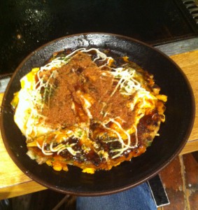Un okonomiyaki, un super plat à exporter.